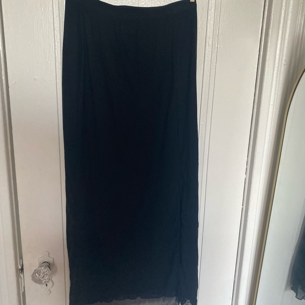 Pencil Skirt (2) black and burgundy